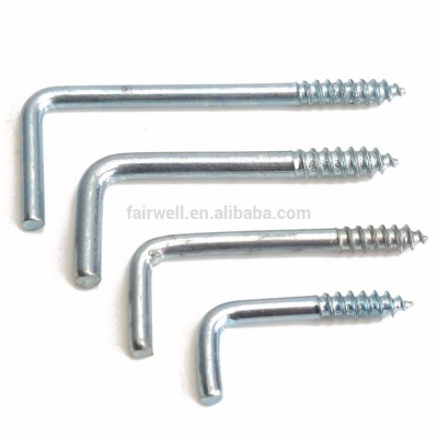 Square L hook wood hook screws