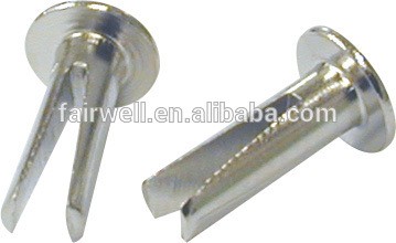 Steel brass china factory bifurcated rivet