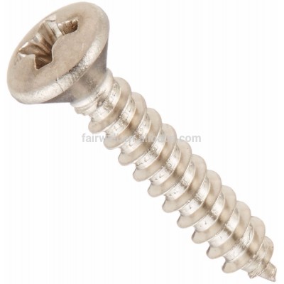 China fastener supplier oval head self tapping screw din7983